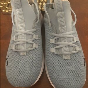Puma SoftFoam Light Blue Athletic Sneakers